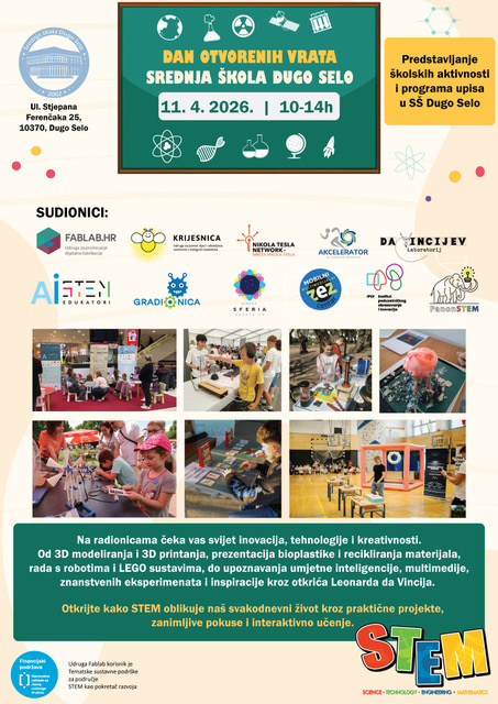 NAJAVA: ACC sudjeluje na Danu otvorenih vrata Srednje škole Dugo Selo